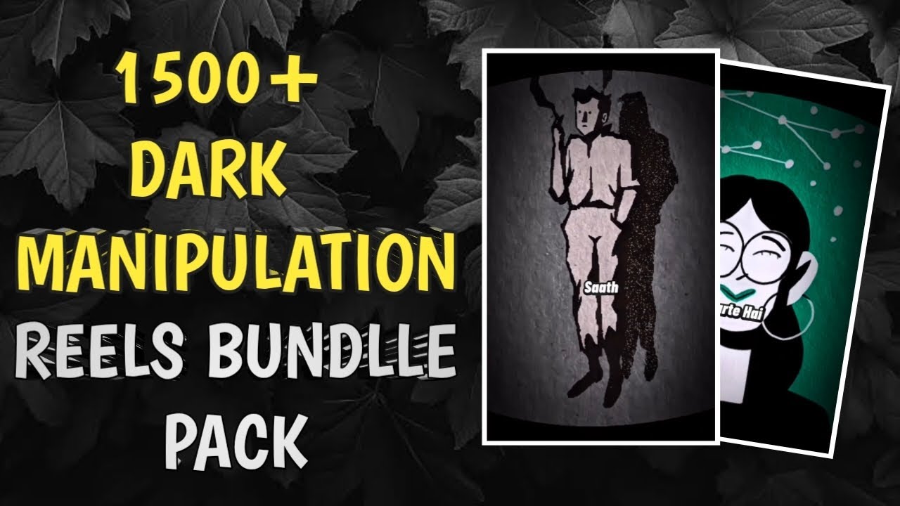 1000+ Dark Manipulation Reels Bundle | How To Make Dark Physiology Reels | New Trending Reel Bundle