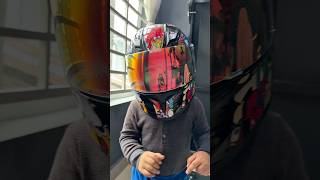 Custom DIY kids full face helmet #motorcycle