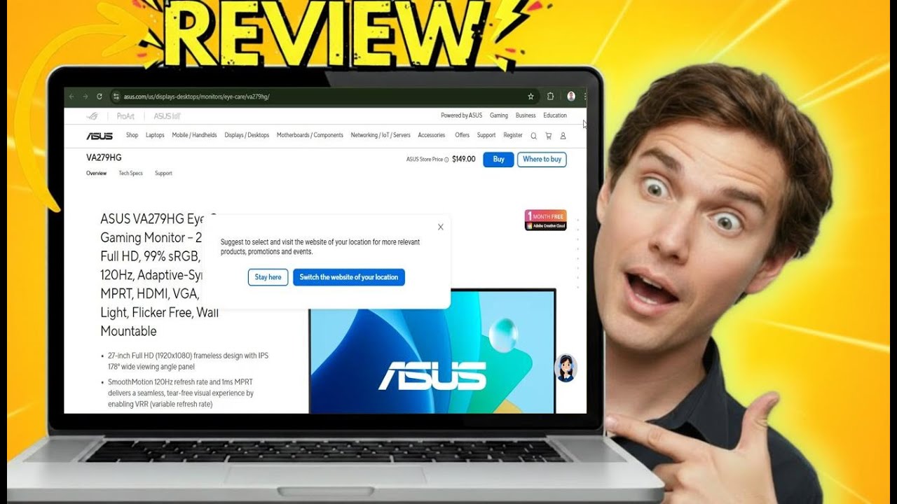 ASUS VA279HG Review 2025 27 Inch 1080p Monitor Test for Gaming