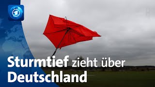 Unwetter: Sturmtief zieht über Deutschland