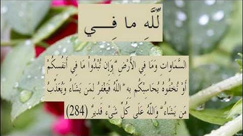 القران الكريم سورة البقرة الاية 284