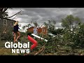 Tornado and storms batter Illinois and Alabama, causing damage and deaths