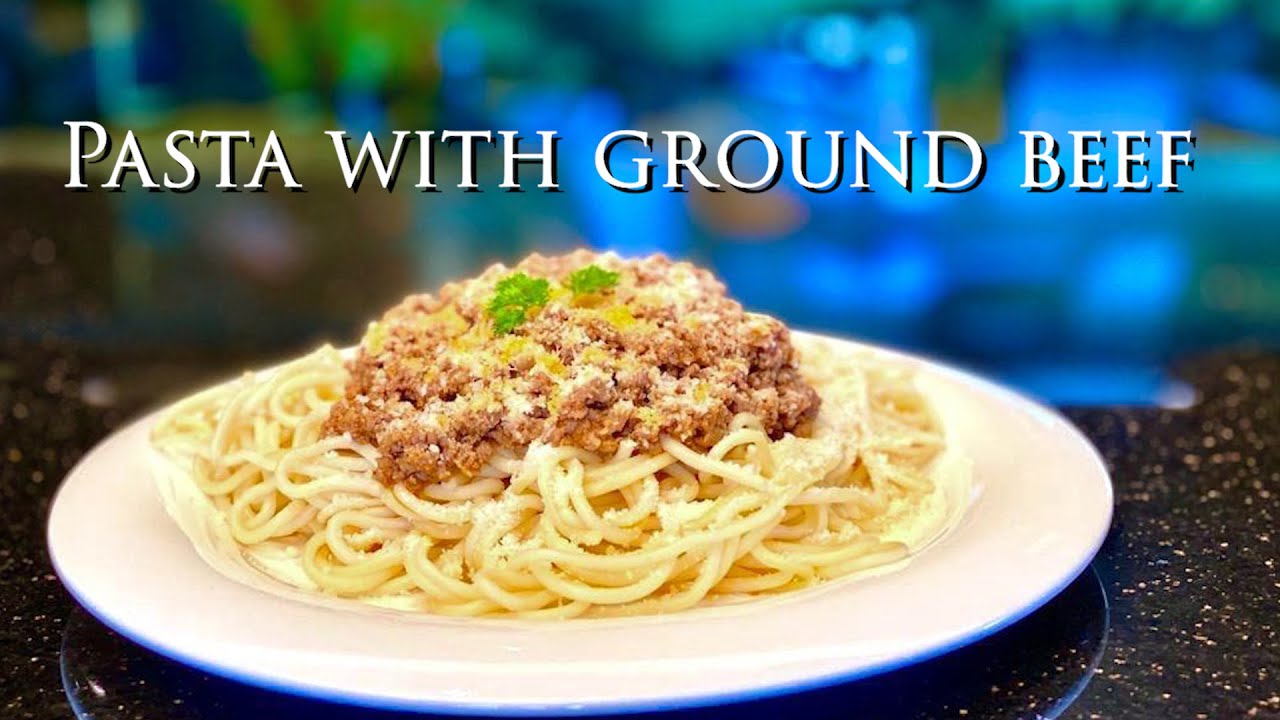 Pasta with Ground Beef Easy Recipe - YouTube