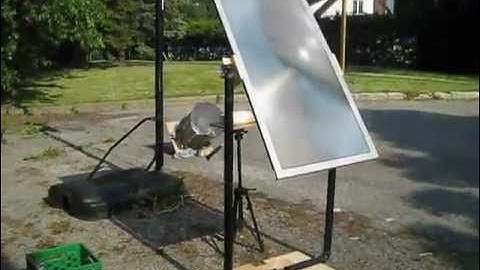Fresnel lens solar cooker using TV lens