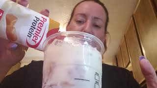 Trying Iced Doppio Espresso.