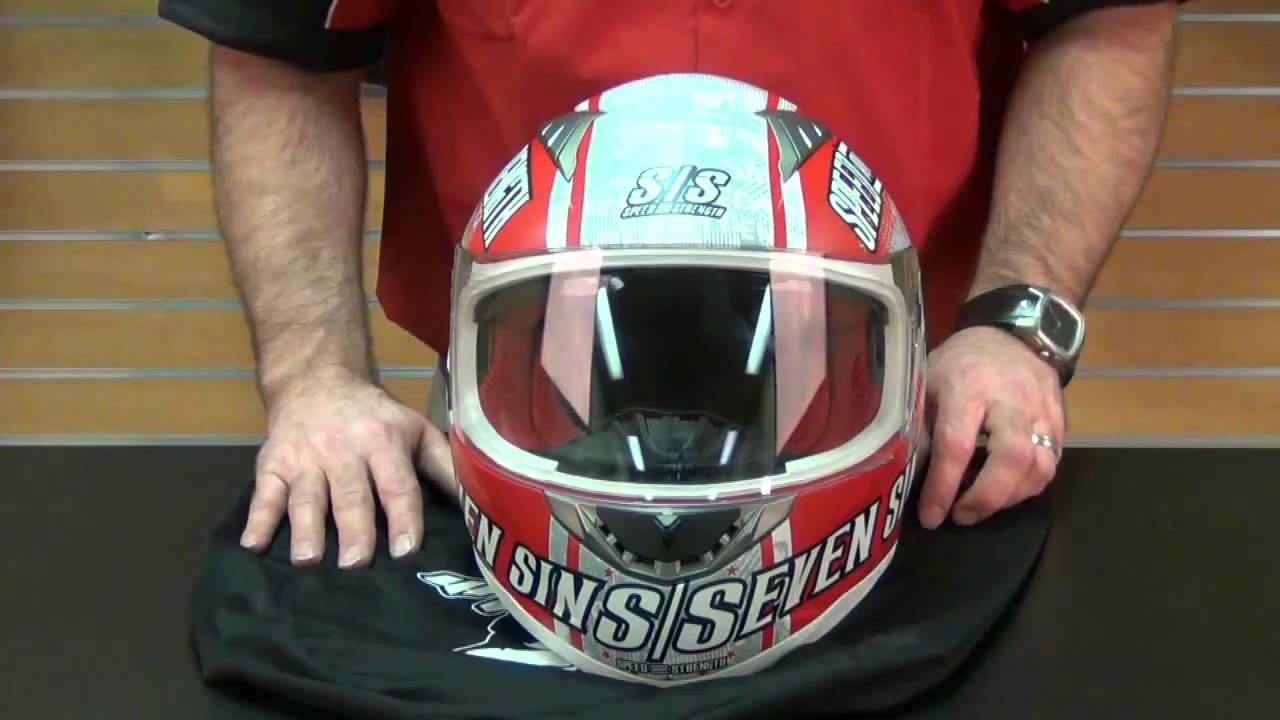 Speed and Strength 2012 Model SS1500 Full Face Motorcycle Helmet