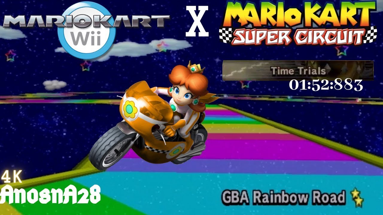 Mario Kart Wii CT GBA Rainbow Road Time Trial [Personal Best 0152