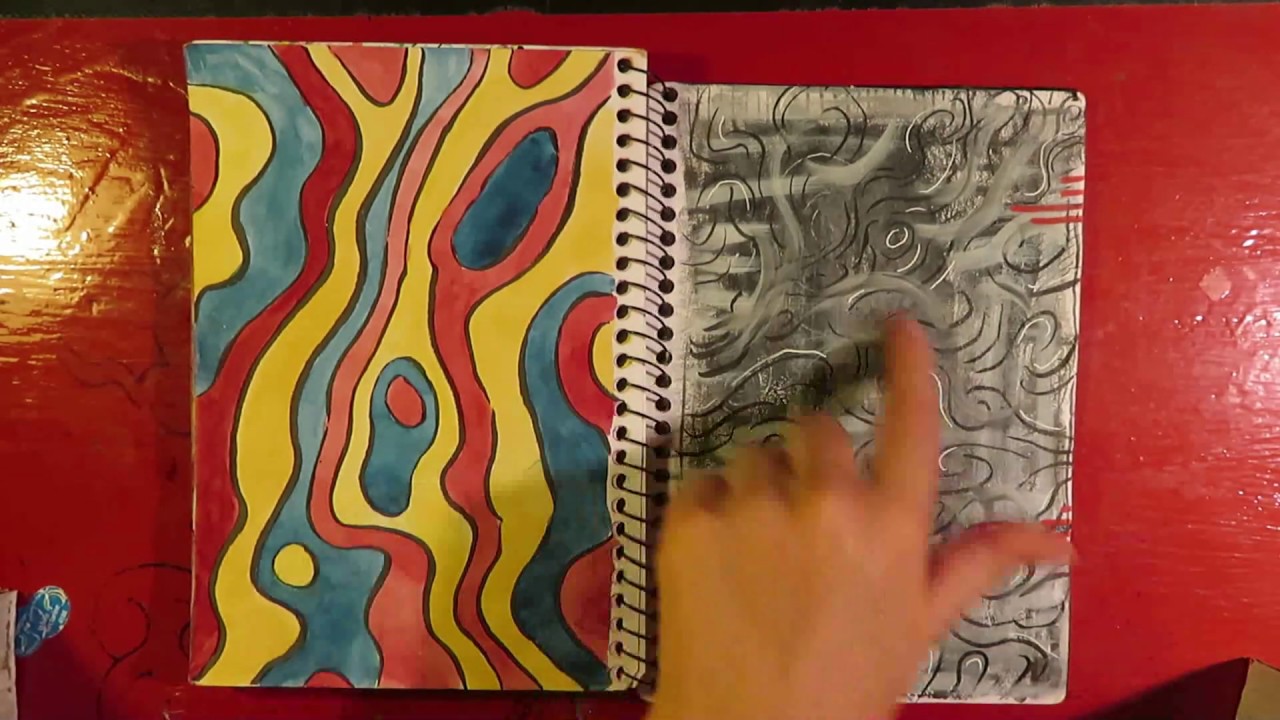 Detailed Abstract Sketchbook Tour