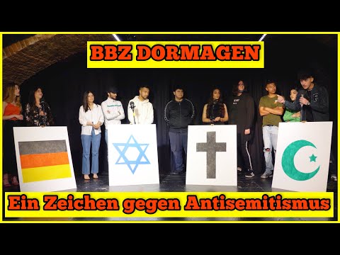EIN ZEICHEN GEGEN ANTISEMITISMUS | BBZ DORMAGEN | Benaissa Lamroubal und Haben Tesfai