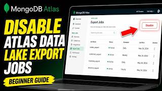 How to disable Atlas data lake export jobs - Beginner Guide
