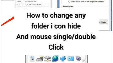 How to change icon any folder and double or sigle click open close file or folder