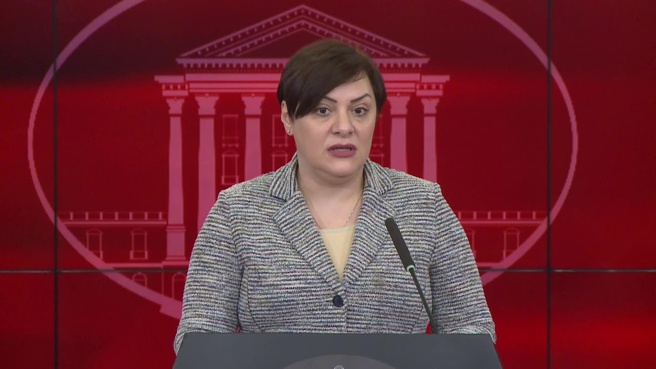 Прес-конференција на министерката за финансии, Димитриеска Кочоска (МК)