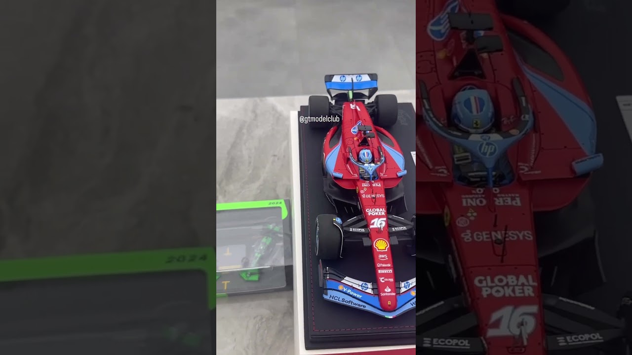 BBR 1/18 Ferrari Miami #16 Charles Leclerc 3rd place Limited Edition Car Model 