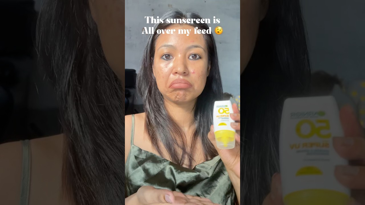 This sunscreen is all over my feed so I thought let’s give it a try and I’m in shock | ft garnier ✨