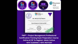 PMI-PMP Success Story | Congrats to Mr. Mohammed Mathin! | PMP Certified! Congratulations