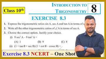 Class 10 Maths NCERT Exercise 8.3 Solution | Trigonometric Identities | CBSE Board Exam 2026