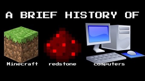Minecraft Redstone Computer History 2011-2016