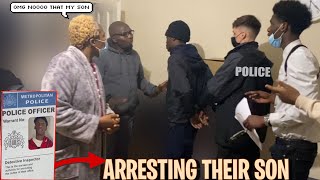 ARRESTING THEIR SON *PRANK* ON HIS AFRICAN MOM AND DAD (Gone Too Far She Had A Heart Attack )😂