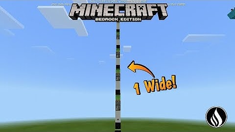Minecraft Bedrock : Cheap,1 wide Slimeblock Elevator - Tutorial (MCPE/Bedrock/Win10)