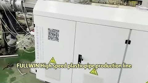 High speed HDPE pipe making machine small diameter plastic pipe extrusion line machinery