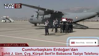Cumhurbaşkanı Erdoğan’dan Şehit Jandarma Uzman Çavuş Kürşat Sert'in Babasına Taziye Telefonu Resimi