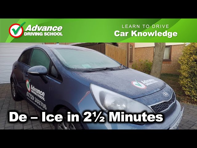 De-Ice a car in 2½ minutes  Learn to drive: Car Knowledge 