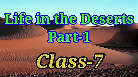 Life In The Deserts, Part-1