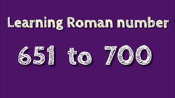 Roman numerals 651 to 700 || How to write Roman Numbers (651-700) @SHSIRCLASSES.