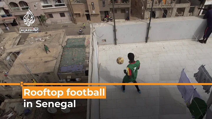 No pitch, no problem: Young Senegalese footballers...