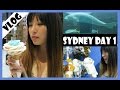 Sydney Day 1 - Flower Cone Ice Cream | Aquarium | Meliney Vlogs