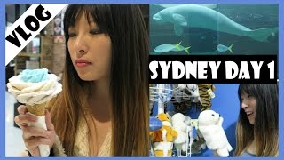 Sydney Day 1 - Flower Cone Ice Cream | Aquarium | Meliney Vlogs