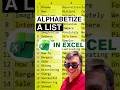 Excel How to Alphabetize a List in Excel thumbnail