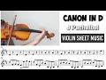 Free sheet canon in d  pachelbel violin sheet music