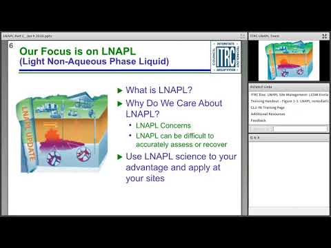 Connecting the Science to Managing LNAPL Sites - Part One