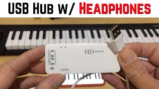 Monitor MIDI using headphones with a USB Sound Hub Resimi