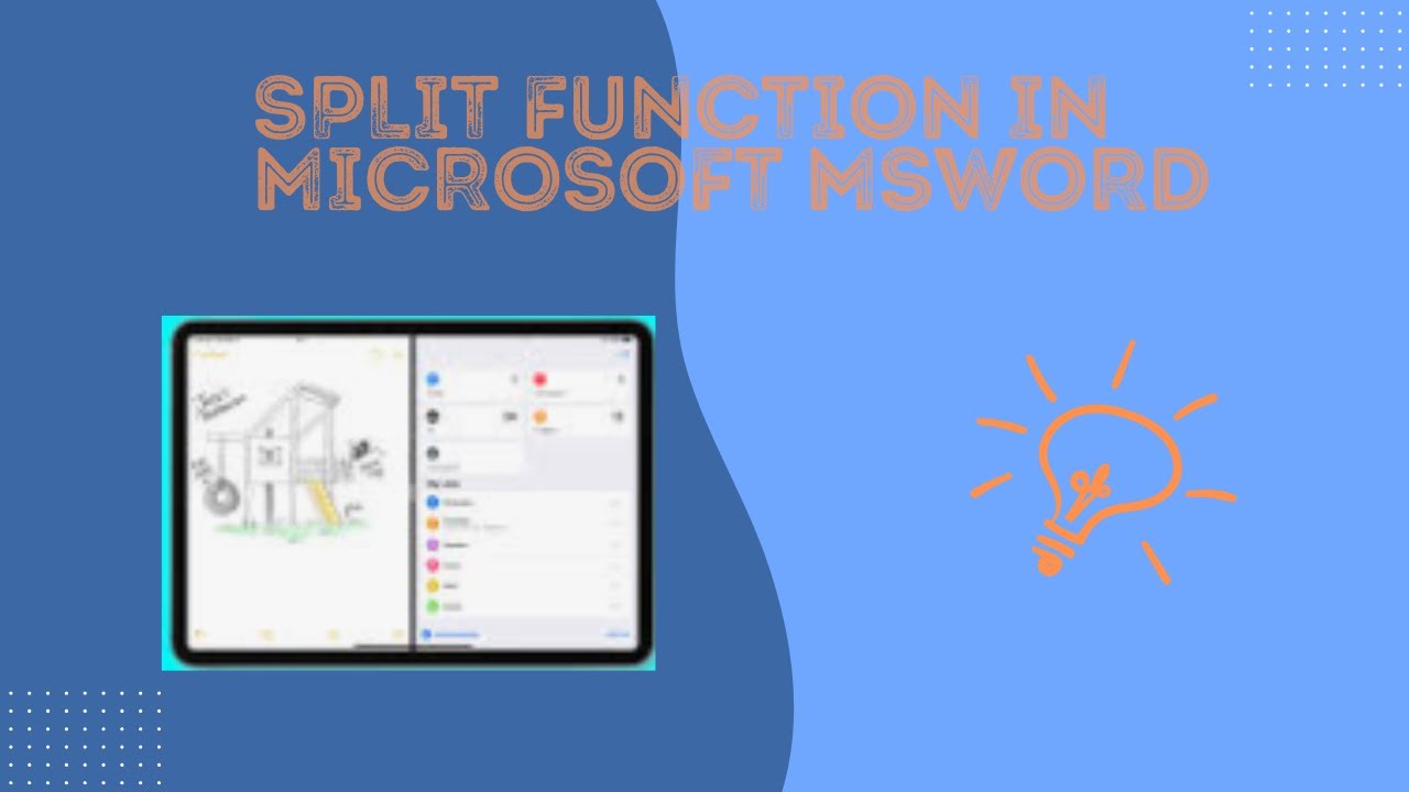 Microsoft word Split Function | Split Function