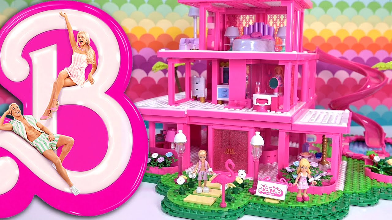 Barbie's building a challenge to lego