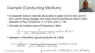 Chapter 11-h Example of Wave Propagation in Conducting Medium