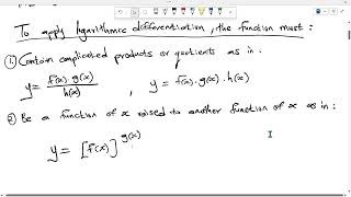 Activity 5   LOGARITHMIC DIFFERENTIATION