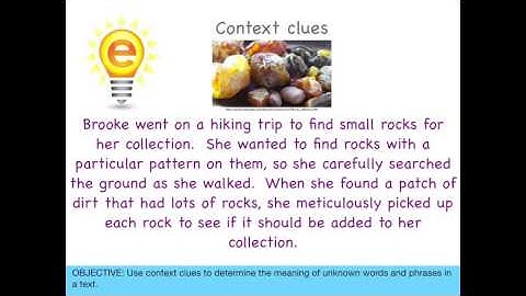 Use Context Clues to Determine the Meaning of Unknown Words  | eSpark Instructional Video