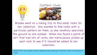 Use Context Clues to Determine the Meaning of Unknown Words | eSpark Instructional Video