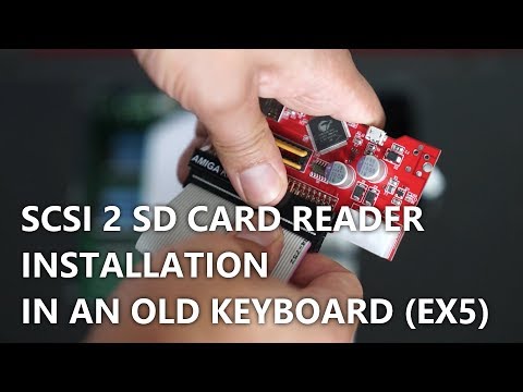 Installing an SD Card Reader (SCSI2SD) in a vintage keyboard (Yamaha EX5)