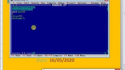 Online class on writing to a file in C++ by Piyush Singh PPTC Rewa