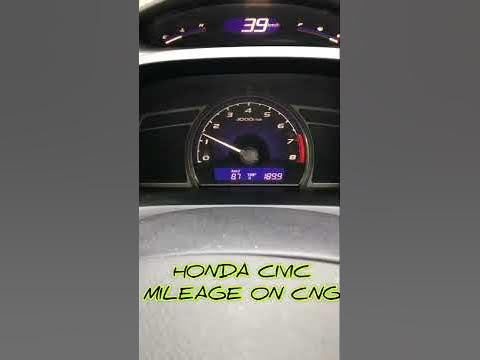 Honda Civic Mileage on CNG - YouTube