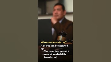 How are court decrees executed?