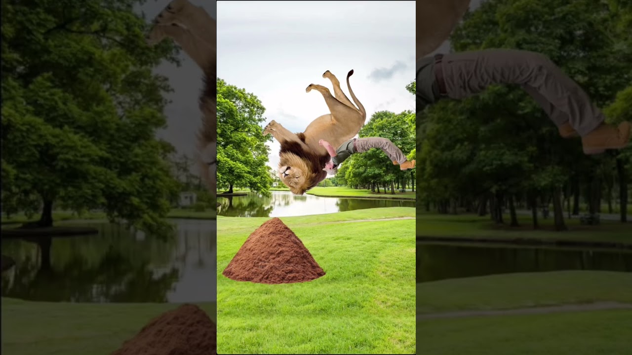 Учебник по выживанию при нападении льва ￼