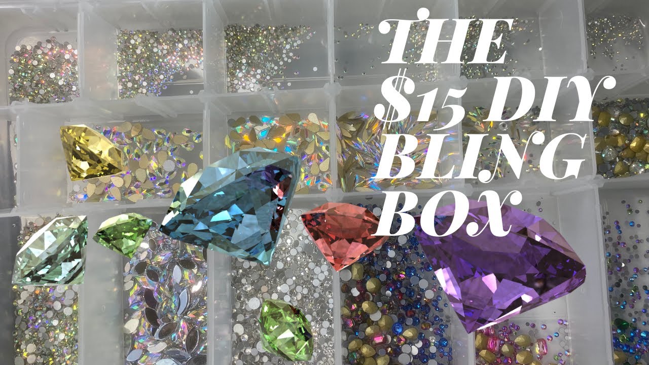 $15 NAIL BLING BOX | ORGANIZE WITH ME | + GIVEAWAY