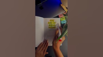 the art of being alone #book #shorts
