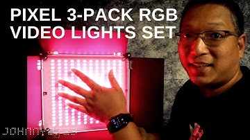 Pixel 3 Pack of RGB Panel Lights, 10K Color Temp, RGB Colors, 9 Scenes built-in