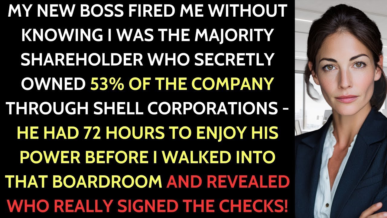 My New Boss Fired Me… 72 Hours Later He Found Out I Owned 53% of the Company